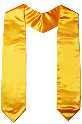 The Honor Cord Co. blank Graduation stole and graduation sash