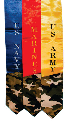 Veterans Military Branch Stole - Embroidered