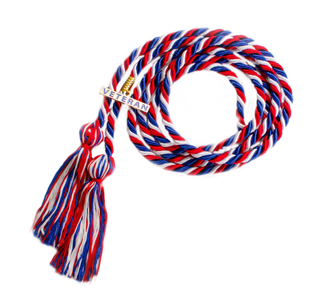 Veteran Honor Cord with "VETERAN" Charm