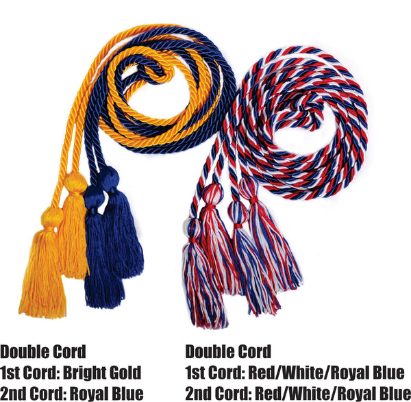 Royal Blue and Gold Graduation Cords