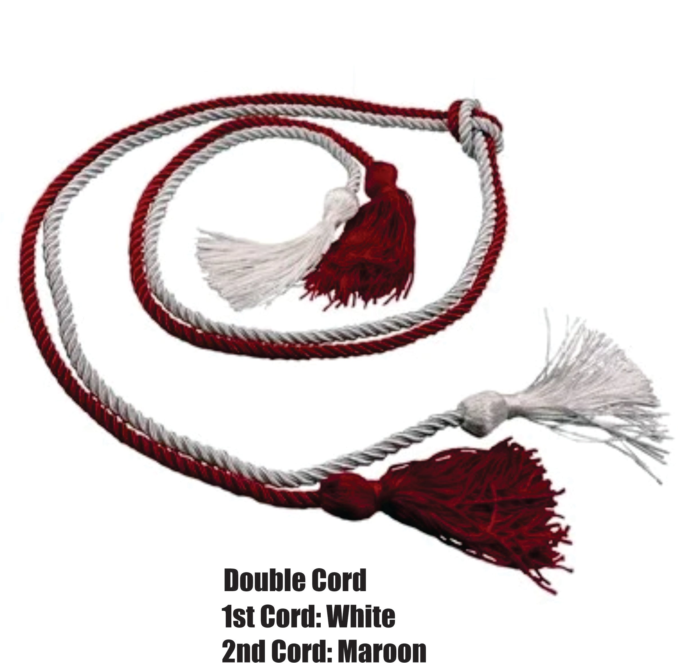 Gold, Red and White Three Color Honor Cord - Graduation Honor Cord