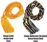 SINGLE Solid Color & Multicolor Honor Cords